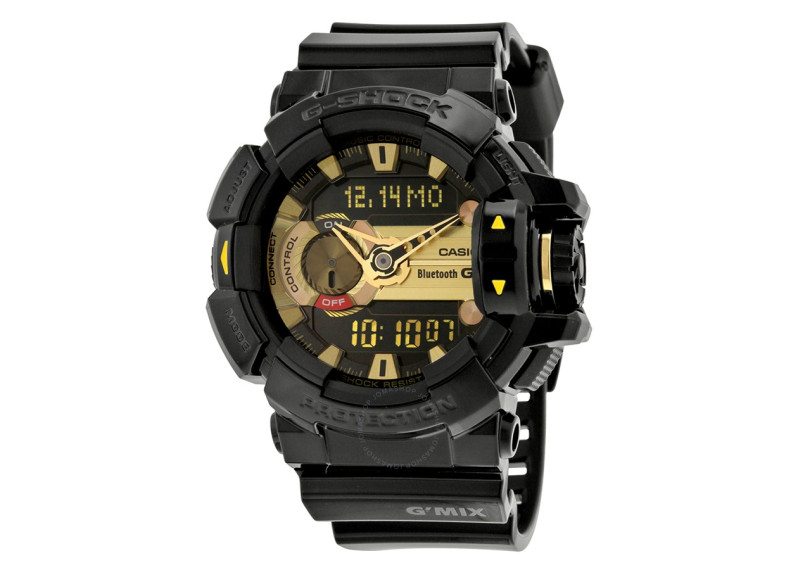 G-Shock G'Mix Black Dial Black Resin Multi Quartz Men's Watch
