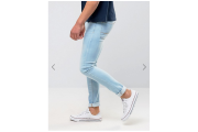 ASOS Super Skinny Jeans In Light Wash
