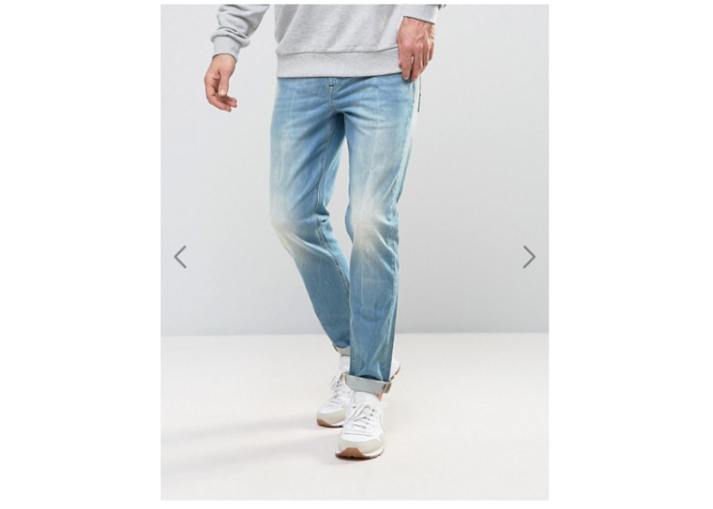 ASOS Stretch Slim Jeans In 12.5oz Light Blue