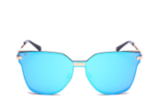 PRIVE REVAUX “The Madam” Handcrafted Designer Futuristic Sunglasses - Blue