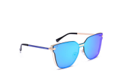 PRIVE REVAUX “The Madam” Handcrafted Designer Futuristic Sunglasses - Blue