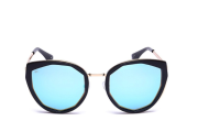 PRIVE REVAUX “The Artist” Handcrafted Designer Geometric Polarized Sunglasses - Black Gold