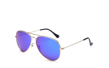 PRIVE REVAUX “The Commando” Handcrafted Designer Aviator Sunglasses - Gold