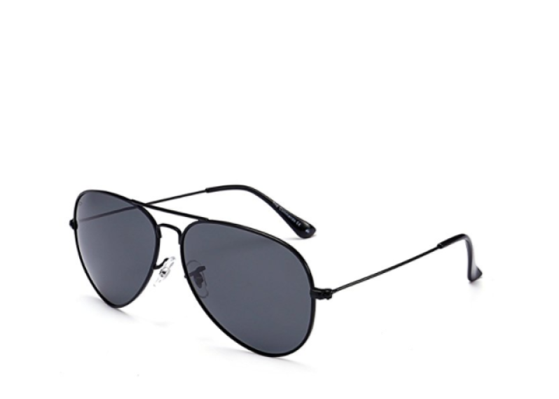 PRIVE REVAUX “The Commando” Handcrafted Designer Aviator Sunglasses - Black