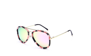 PRIVE REVAUX “The Supermodel” Handcrafted Designer Brow Bar Sunglasses - Flower