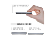ROCO Minimalist Aluminum Slim Wallet RFID BLOCKING Money Clip - No.2 - Black