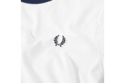 FRED PERRY RINGER TEE - White