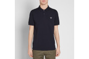 FRED PERRY SLIM FIT PLAIN POLO - Navy