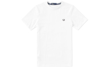 FRED PERRY NEW CLASSIC CREW NECK TEE - White
