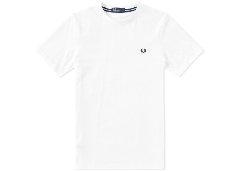 FRED PERRY NEW CLASSIC CREW NECK TEE - White