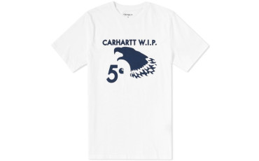 CARHARTT 5 CENT EAGLE TEE - White & Navy