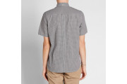 FRED PERRY SHORT SLEEVE GINGHAM SHIRT - Black