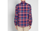 FRED PERRY BOLD CHECK SHIRT - Red