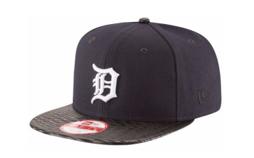 NEW ERA MLB LEATHER RIP SNAPBACK - Detroit Tigers | Navy