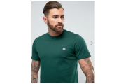 Fred Perry Slim Fit Crew Neck Logo T-Shirt Green