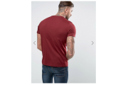 Fred Perry T-Shirt with Crew Neck in Rosewood