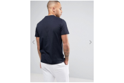 Fred Perry V-Neck Small Logo T-Shirt In Navy