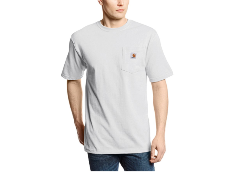 Carhartt Men's Workwear Short Sleeve T-Shirt in Original Fit K87 - White