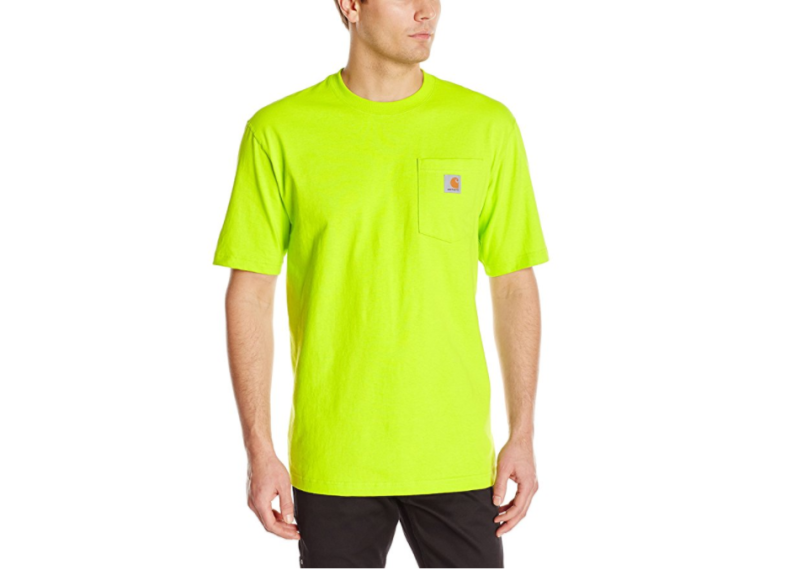 Carhartt Men's Workwear Short Sleeve T-Shirt in Original Fit K87 - Sour Apple