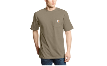 Carhartt Men's Workwear Short Sleeve T-Shirt in Original Fit K87 - Desert