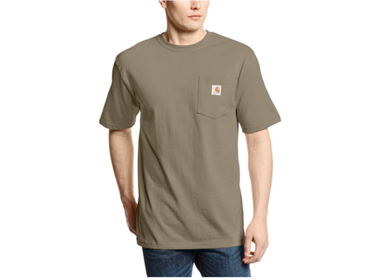 Carhartt Men's Workwear Short Sleeve T-Shirt in Original Fit K87 - Desert