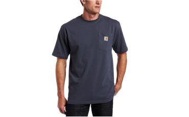 Carhartt Men's Workwear Short Sleeve T-Shirt in Original Fit K87 - Bluestone