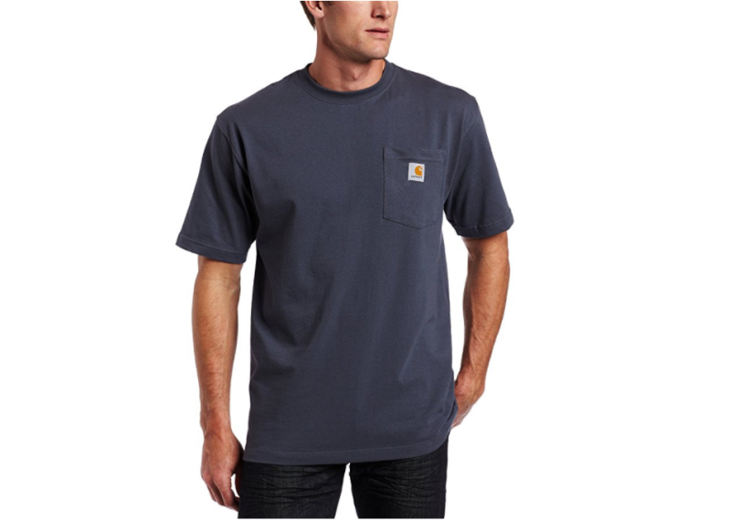 Carhartt Men's Workwear Short Sleeve T-Shirt in Original Fit K87 - Bluestone