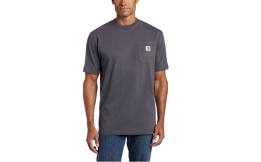 Carhartt Men's Workwear Short Sleeve T-Shirt in Original Fit K87 - Charcoal