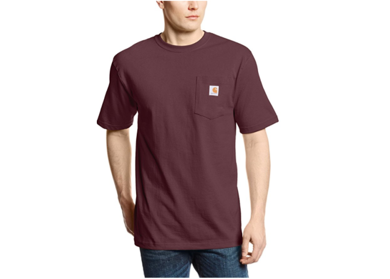 Carhartt Men's Workwear Short Sleeve T-Shirt in Original Fit K87 - Port