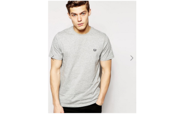 Fred Perry T-Shirt with Crew Neck - Vintage steel marl