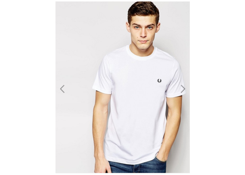 Fred Perry T-Shirt with Crew Neck - White