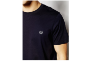 Fred Perry T-Shirt with Crew Neck - Navy