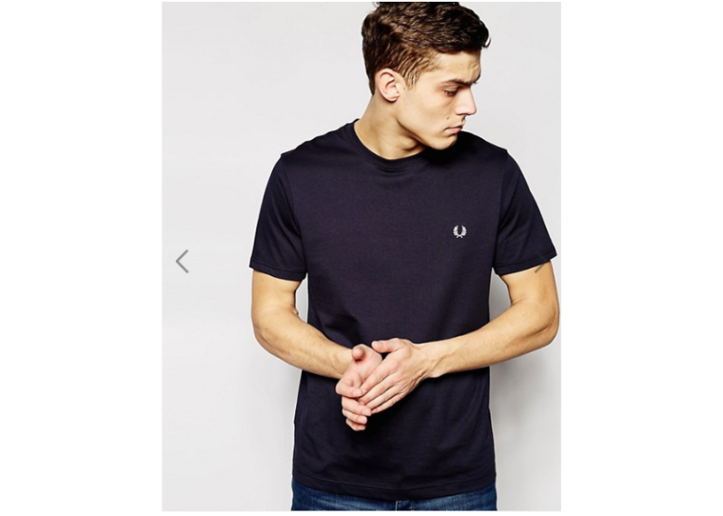 Fred Perry T-Shirt with Crew Neck - Navy