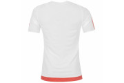 adidas 3 Stripe Estro T Shirt Mens - White/Red