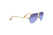 Aviator Violet Mirror Non-Polarized Crystal Lenses 55mm Sunglasses RB3025-55-167-1M