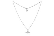 VIVIENNE WESTWOOD THIN LINES FLAT ORB NECKLACE