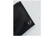 Fred Perry Billfold Wallet In Pique Black