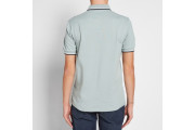 FRED PERRY SLIM FIT TWIN TIPPED POLO - Silver Blue, Snow White & Navy