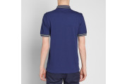 FRED PERRY TRAMLINE TIPPED POLO - French Navy & Yellow