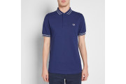 FRED PERRY TRAMLINE TIPPED POLO - French Navy