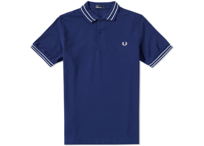 FRED PERRY TRAMLINE TIPPED POLO - French Navy