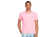 CLASSIC WEATHERED MESH POLO - CARMEL PINK