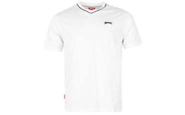 Slazenger V Neck T-Shirt - White