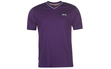 Slazenger V Neck T-Shirt - Purple