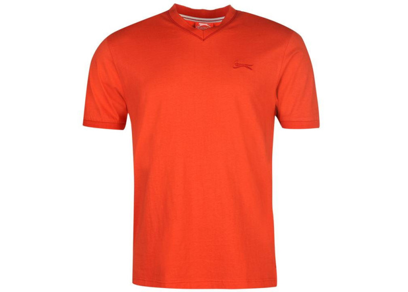 Slazenger V Neck T-Shirt - Red