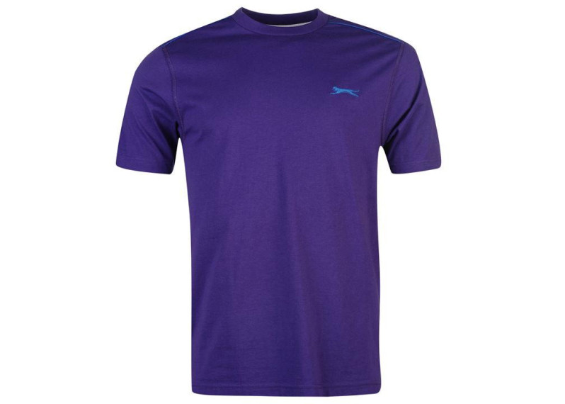 Slazenger Plain T Shirt Mens - Royal Purple