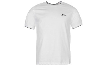 Slazenger Tipped T-Shirt Mens - White