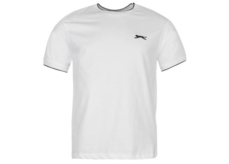 Slazenger Tipped T-Shirt Mens - White