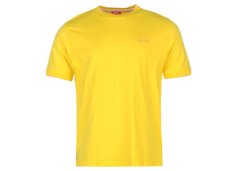 Slazenger Tipped T-Shirt Mens - Yellow