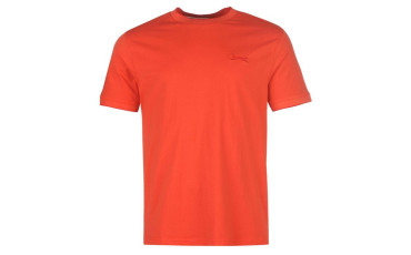 Slazenger Tipped T-Shirt Mens - Fiery Red